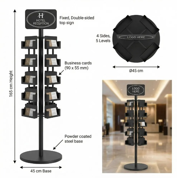 Hotel Gift Card Display Stand
