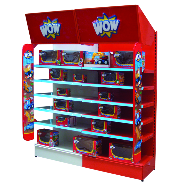Toy Display Rack  Custom Metal Floor Standing