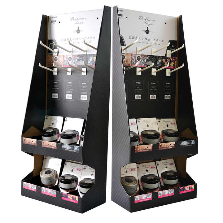black cardboard cosmetics dispaly 2