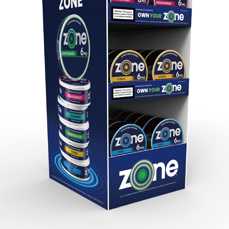 snus display rack, acrylic